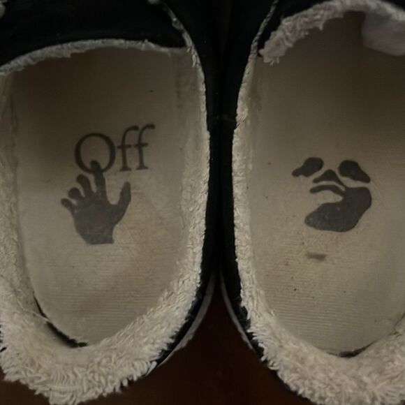 🔥 Off-White Virgil Abloh Arrow Women's Sneakers Sz 36 EU / 6 US Black White EUC - Picture 5 of 10